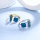 Bague Pierre bleue en argent 925