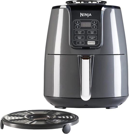 NINJA Foodi FlexDrawer Air Fryer, Dual Zone Avec Séparateur Amovible, Grand Tiroir de 10.4 L, 7-en-1, Double Zone, Pièces Antiadhésives Compatibles Au Lave-Vaisselle, Noir & Cuivre, AF500EUCP