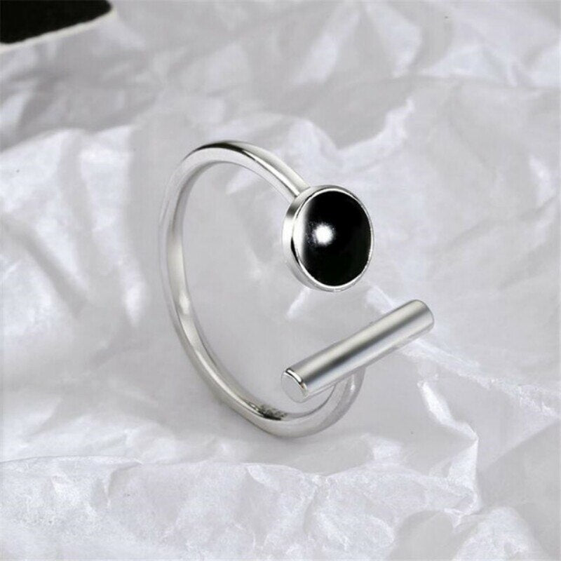 Bague Argent massif  Géométrique