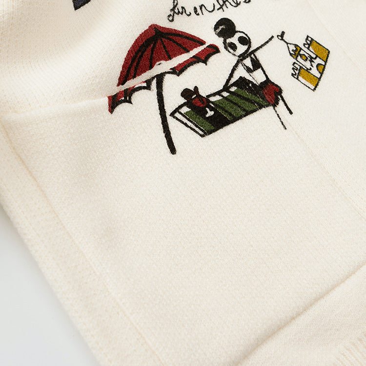 Cardigan d'Hiver imprimé