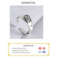 Wave Ring Real 925 Sterling Silver belt Fine Jewelry For Charm Women Birthday party Accessories Gift