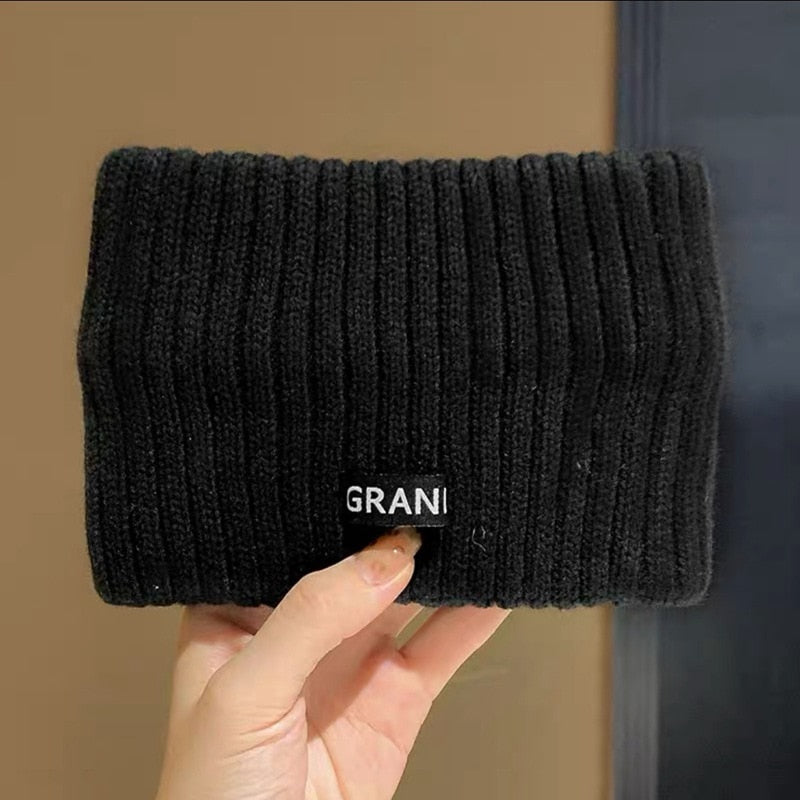 Knit Hair Band Winter Accessories Women Head Band Warm Headband Beanie Headwrap Elastic Hat Girl Hair Holder Cap Sport Hairband