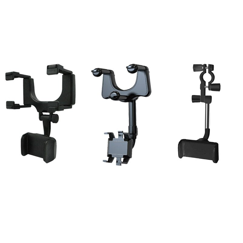 Multifunctional Phone Holder Car Rearview Mirror Rotatable Retractable Hanging Support GPS Navigation Phone Stand for Iphone 13