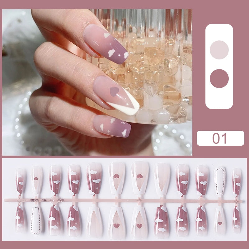 Ongle de Beauté décorés - French Love